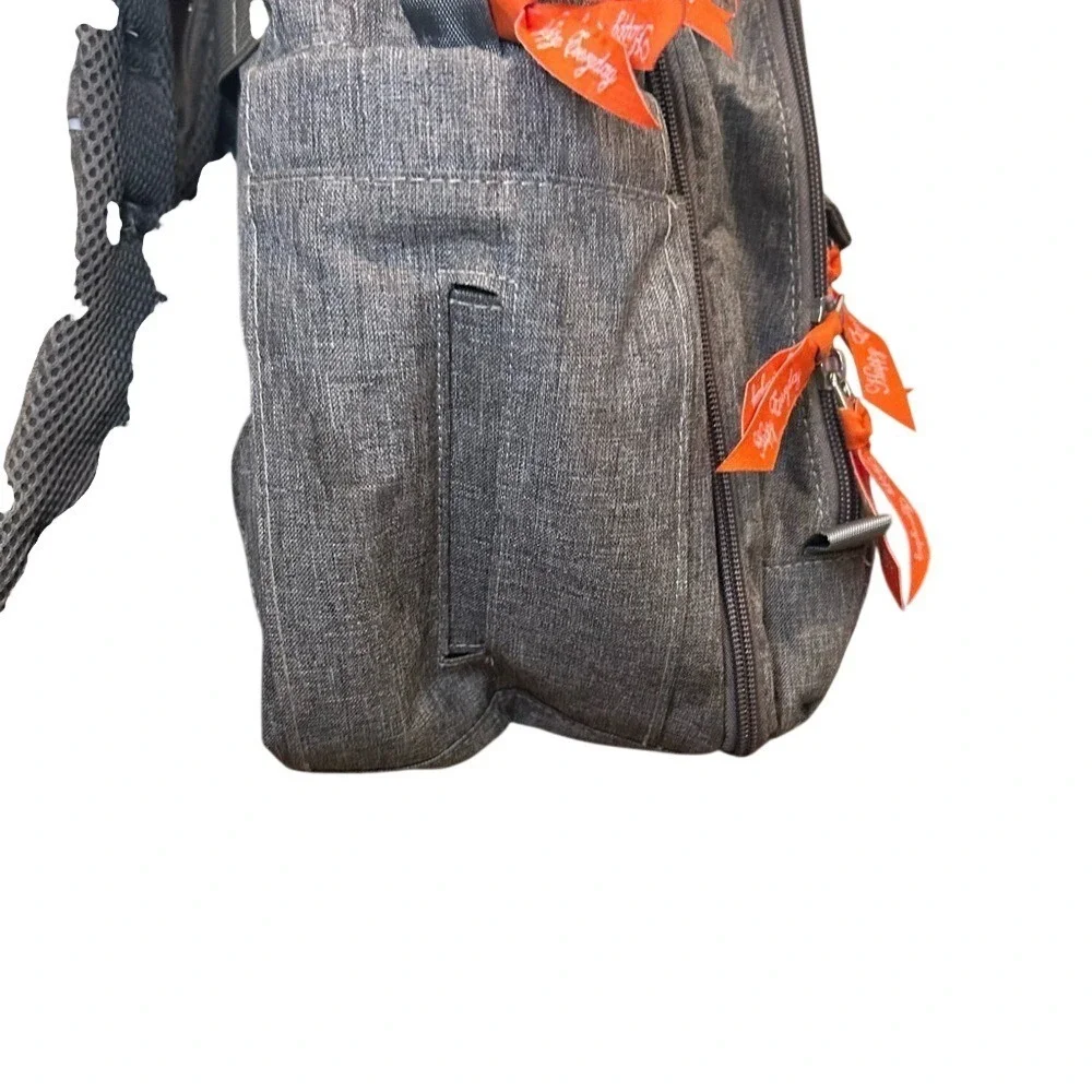 AOMAY‎ Gray Diaper Backpack with Multiple Pockets and Storage